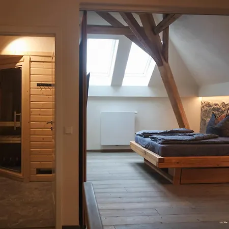 Exklusive Galeriewohnung Mit Privatsauna Und 2 Kaminen Großharthau