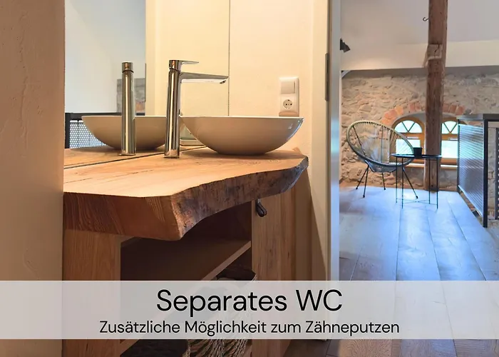 Hexenburgbeidresden 3 Architektengaleriewohnung Mit Eigener Sauna, 2 Kaminen - Naehe Saechsische Schweiz Dresden * Großharthau