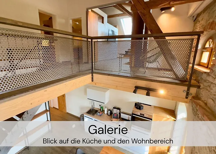 アパート Hexenburgbeidresden 3 Architektengaleriewohnung Mit Eigener Sauna, 2 Kaminen - Naehe Saechsische Schweiz Dresden