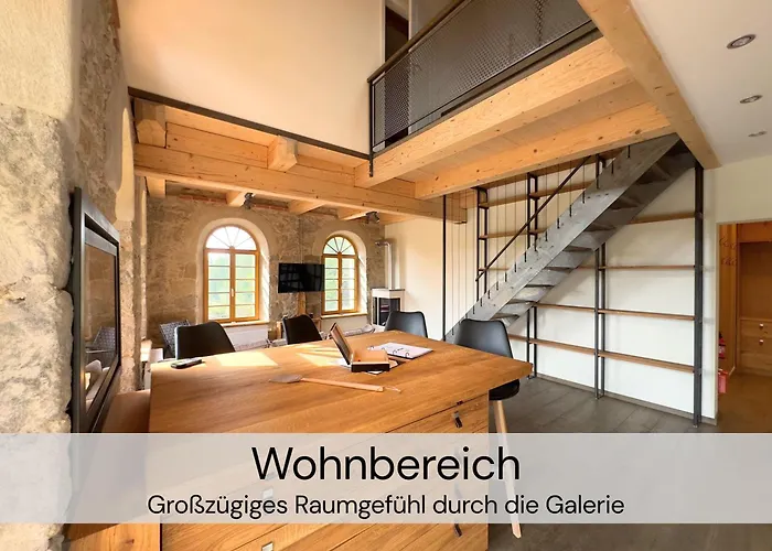 アパート Hexenburgbeidresden 3 Architektengaleriewohnung Mit Eigener Sauna, 2 Kaminen - Naehe Saechsische Schweiz Dresden *