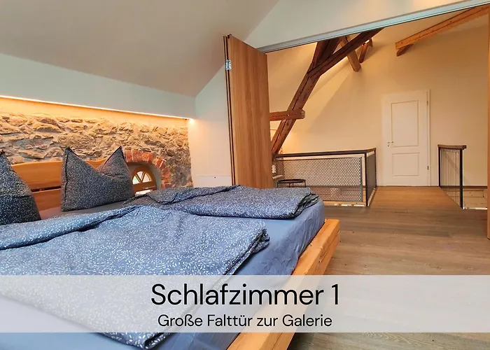 アパート Hexenburgbeidresden 3 Architektengaleriewohnung Mit Eigener Sauna, 2 Kaminen - Naehe Saechsische Schweiz Dresden *