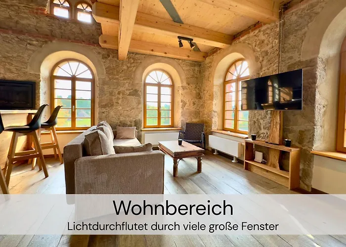 Hexenburgbeidresden 3 Architektengaleriewohnung Mit Eigener Sauna, 2 Kaminen - Naehe Saechsische Schweiz Dresden Großharthau