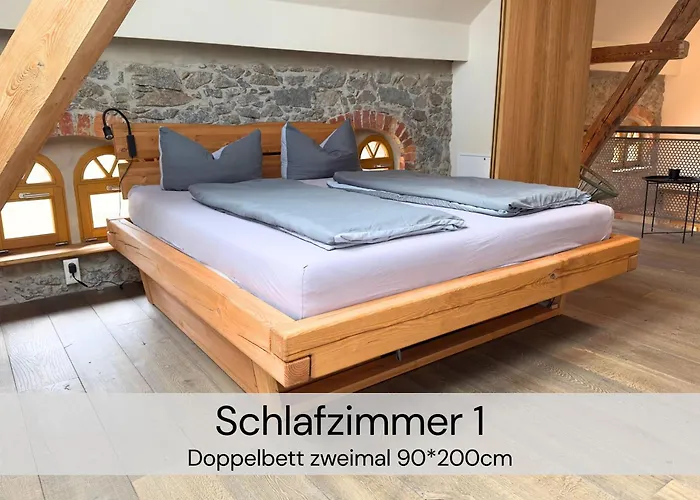 Hexenburgbeidresden 3 Architektengaleriewohnung Mit Eigener Sauna, 2 Kaminen - Naehe Saechsische Schweiz Dresden アパート Großharthau