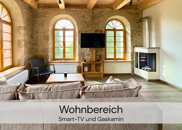 Hexenburgbeidresden 3 Architektengaleriewohnung Mit Eigener Sauna, 2 Kaminen - Naehe Saechsische Schweiz Dresden Großharthau